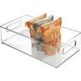 iDesign Linus Plastic Stackable Organizer Bin with Handles