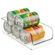 iDesign Linus Refrigerator and Freezer Storage Organizer Bins for Kitchen, Clear