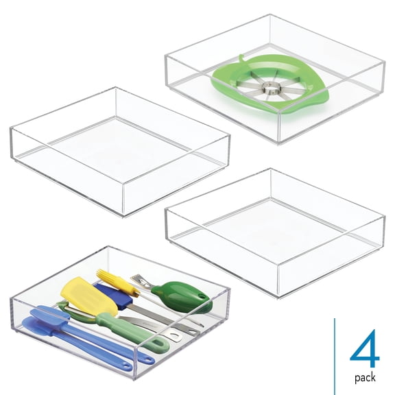 iDesign Makeup Drawer Organizer Tray - Stackable Vanity Organizer or Desk Organizer for Cosmetics, Jewelry, Stationery, or Crafts