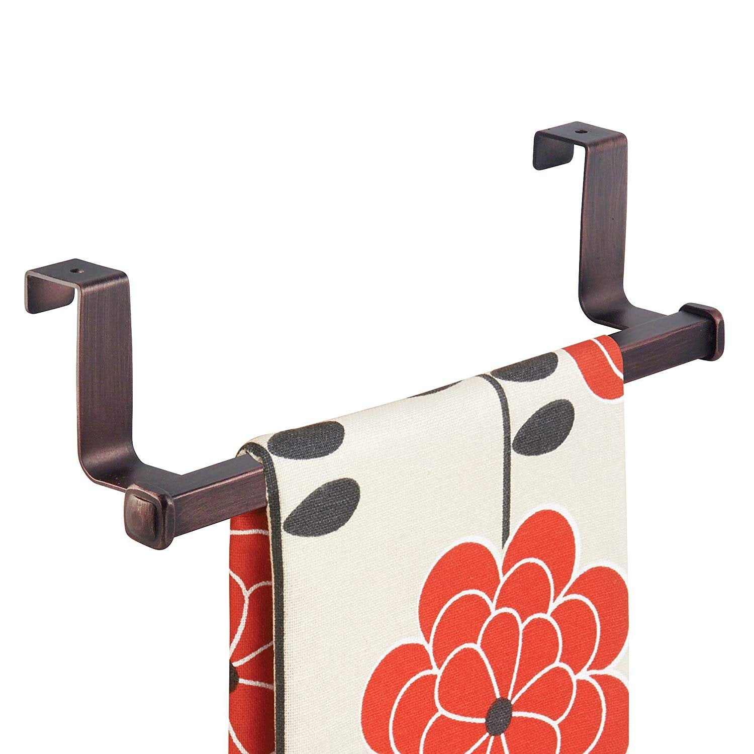 Bronze Over-the-Cabinet Towel Bar with Foam Padding