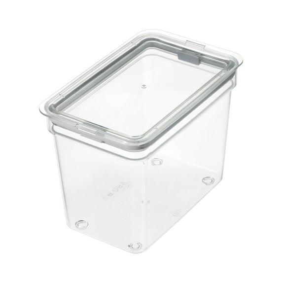 iDesign Medium Tall Dry Goods Storage Bin, 5 L x 8.1 W x 6 H, Clear