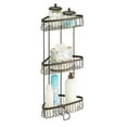 thumbnail image 1 of iDesign, Metal Wire Corner Standing Shower Caddy 3-Tier Bath Shelf Baskets, Bronze, 1 of 6