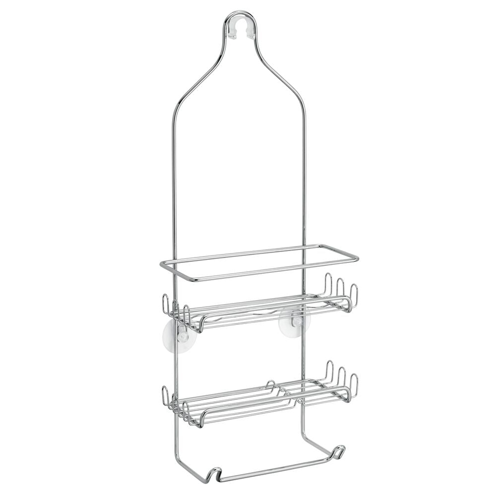 iDesign, Metal Wire Hanging Shower Caddy, Baskets and Towel Bar, 4.25 ...