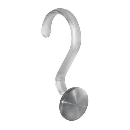 iDesign Mini Forma Shower Curtain Rings 3-1/2 in. L Plastic/Stainless Steel 12 Pack