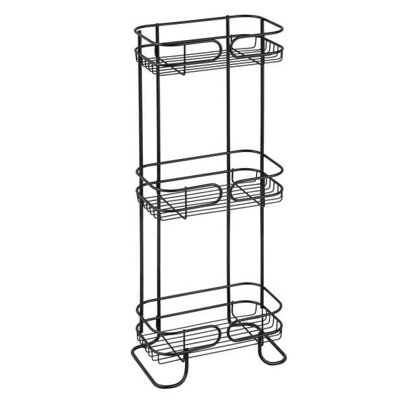 iDesign, Neo 3-Tier Bath Shelf, Matte Black