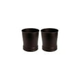 thumbnail image 1 of iDesign Olivia Steel Round Bathroom Trash Cans - Bronze, Set of 2, 1 of 5