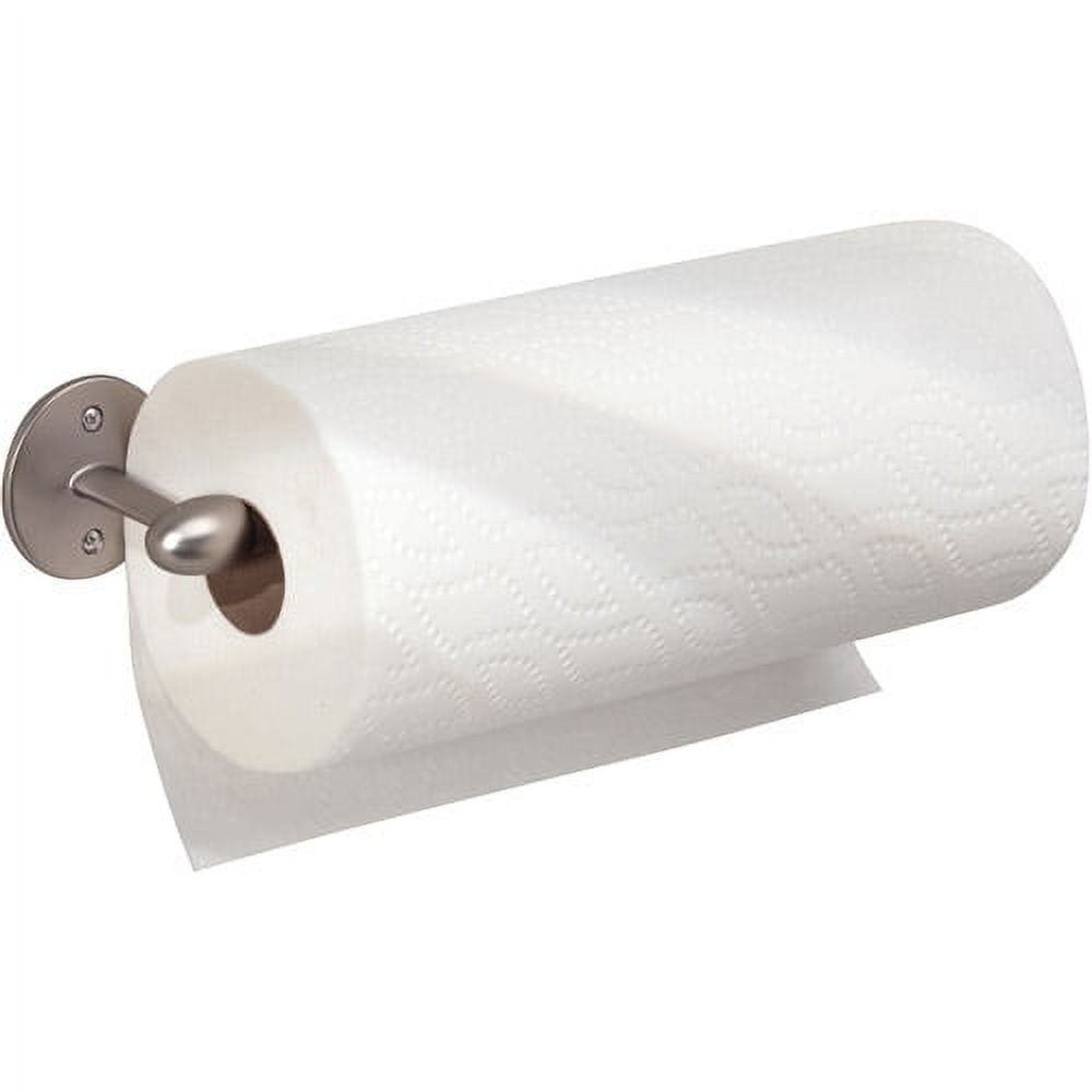 itpy Space-Saving Paper Towel Holder - Extra Long Arms for Any Size Paper - Made of Ultra-Strong Steel - Under Cabinet or Wal