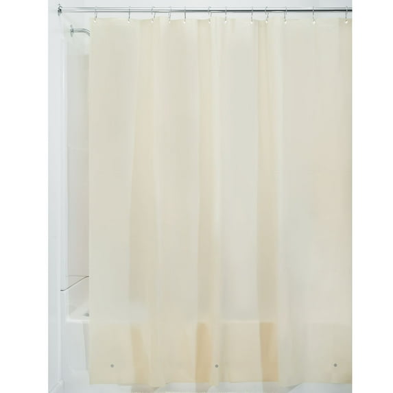 iDesign PEVA Material, 3-Gauge Shower Curtain Liner, Standard 72" x 72" Size, Sand Color