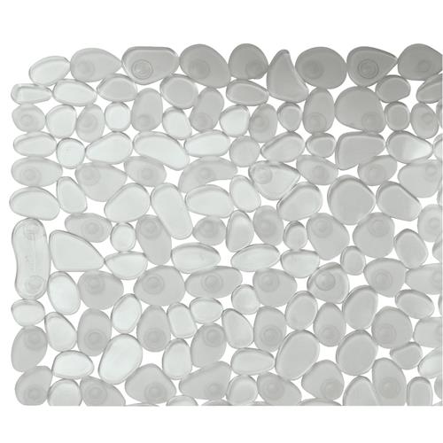 Tappetino Doccia IDesign Pebblz Trasparente | Antiscivolo Con Ventose | Dimensioni 0.1x0.1x0.1 Cm - 3