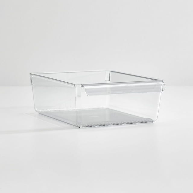 Food Service Storage Linus Plastic Fridge and Freezer Storage Organizer Bin with Handle ...