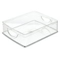 thumbnail interactive-video image 1 of iDesign Plastic Cabinet and Pantry Storage Bin with Handles, Clear, 1 of 7