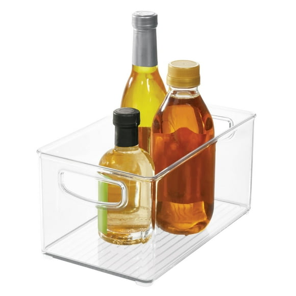 iDesign Plastic Fridge and Freezer Organizer Bin with Integrated Handles - 10 x 5 x 6, Clear C57