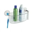 thumbnail image 1 of iDesign Plastic Power Lock 1-Shelf Shower Caddy, 5.2" x 4.8" x 10.4", Clear, 1 of 7