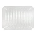 iDesign Plastic Sink Protector Grid for Kitchen, 13.5" x 16", Clear