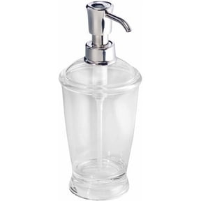 iDesign Plastic Soap Lotion Dispenser Pump, Clear
