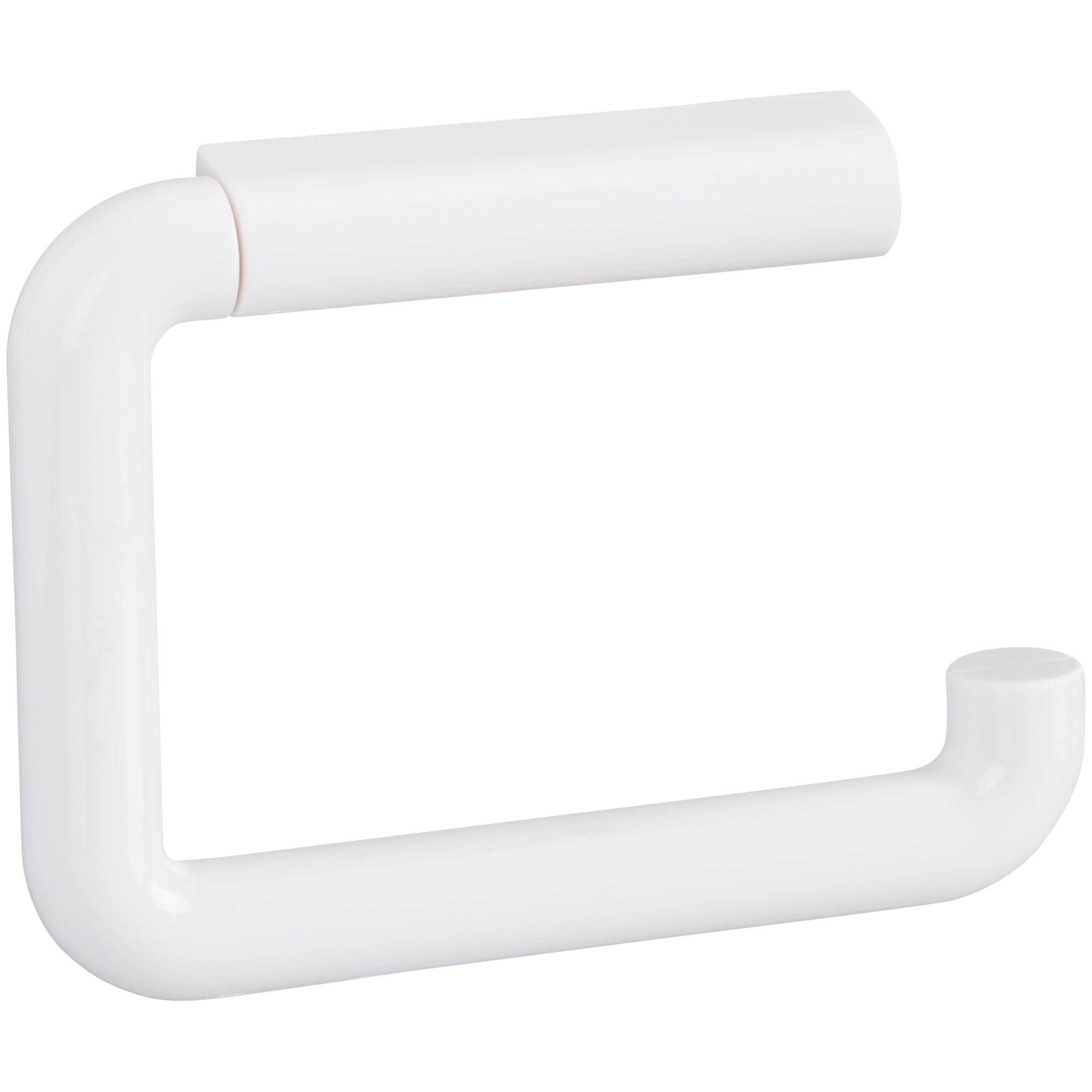 White Plastic Wall Mounted Toilet Paper Holder