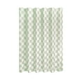thumbnail image 1 of iDesign Polyester Shower Curtain, Green/White Checkered, 12 Reinforced Buttonholes, 1 of 9