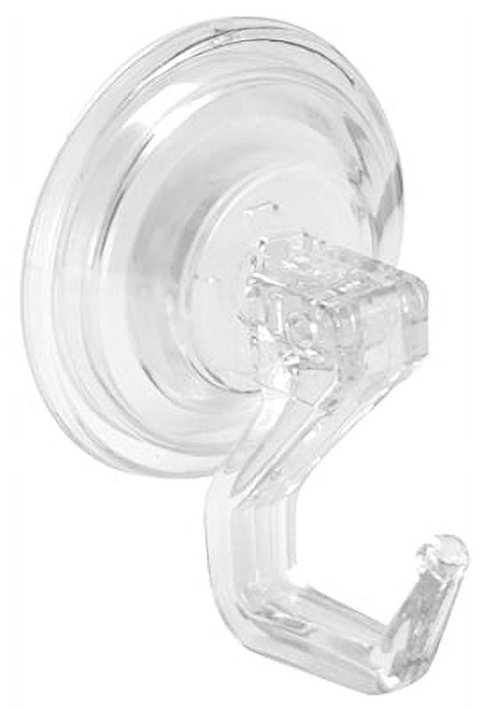 Clear Plastic Suction Cup Bathroom Robe Hook Set