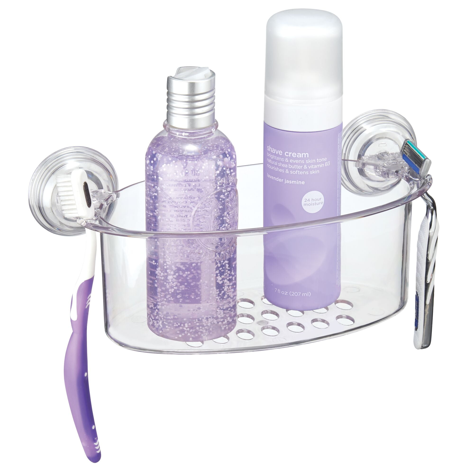 iDesign Gloss Clear Plastic Shower Caddy - Ace Hardware