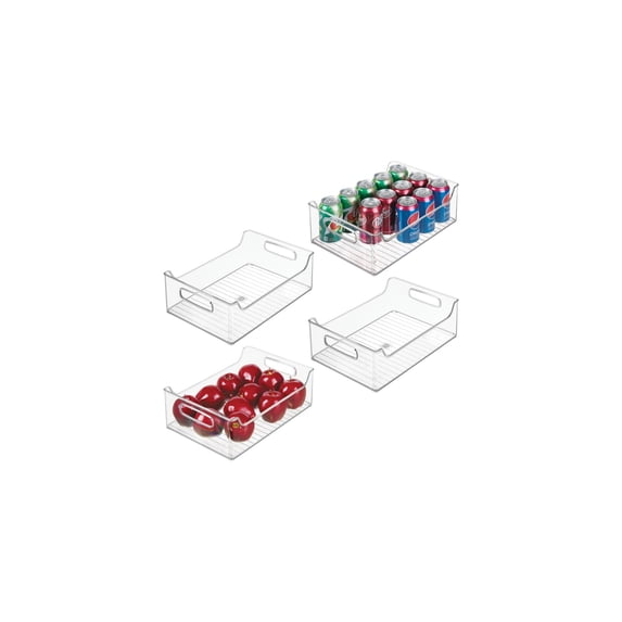 iDesign RPET Fridge Binz Organizer 10 x 5 x 14, Set of 4