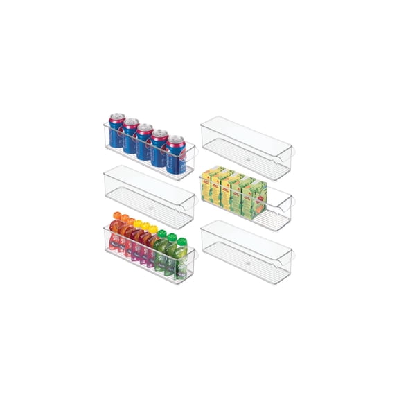 iDesign RPET Fridge+Freeze Binz 4 x 4 - Deep Bin, Set of 6