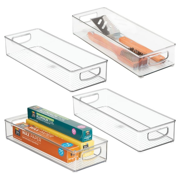 iDesign RPET Kitchen Binz 16 x 6 x 3, Set of 4