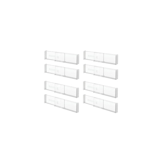 iDesign RPET Linus Adjustable Deep Drawer Divider, Set of 8
