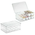 thumbnail image 1 of iDesign RPET Linus Coffee Pod Stackable 2 Tier Box w/Lid, Set of 2, 1 of 5