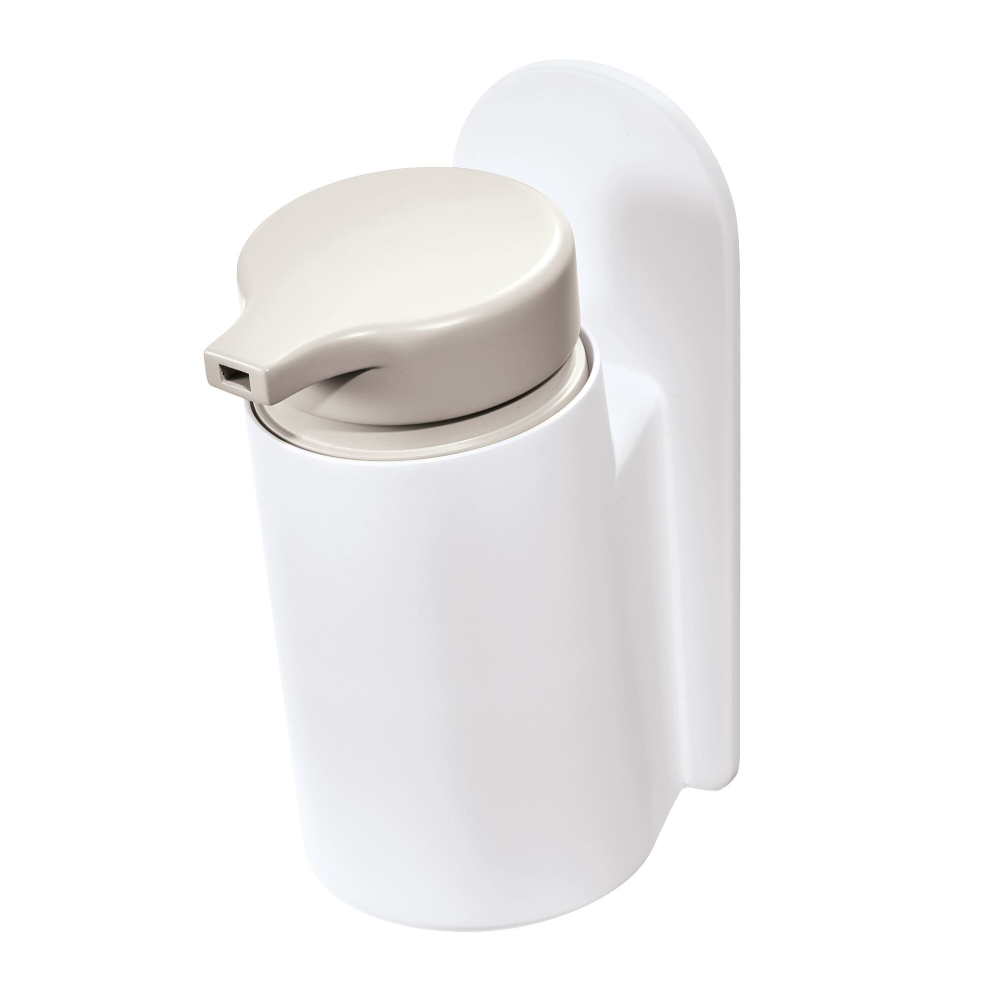 iDesign Self-Adhesive Soap Dispenser – Berkley Collection - Coconut/White