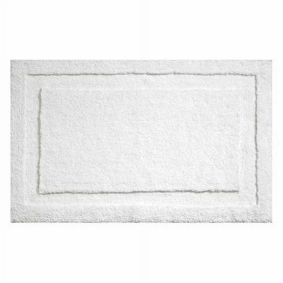 iDesign Spa Microfiber Non-Slip Bath and Shower Mat - 34" x 21", White