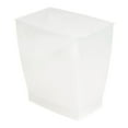 thumbnail image 1 of iDesign Spa Mono Rectangle Wastebasket Garbage Can, Frost, 2.5 gallon, 1 of 6