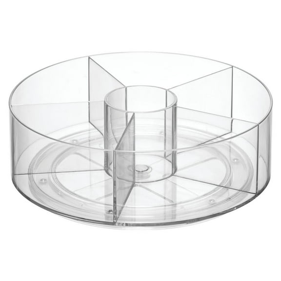 iDesign, Spinning Cabinet Organizer, Clear, 5 Compartments