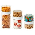 thumbnail image 1 of iDesign Stack 'n Snack Food Containers - Stackable Containers for Yogurt, Granola, Fruits, and more, 1 of 6