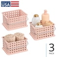 thumbnail image 1 of Small Stackable Shower Caddy Basket for College Dorm or Bathroom - Shower Tote for Shampoo or Body Wash, Made in USA, 1 of 8