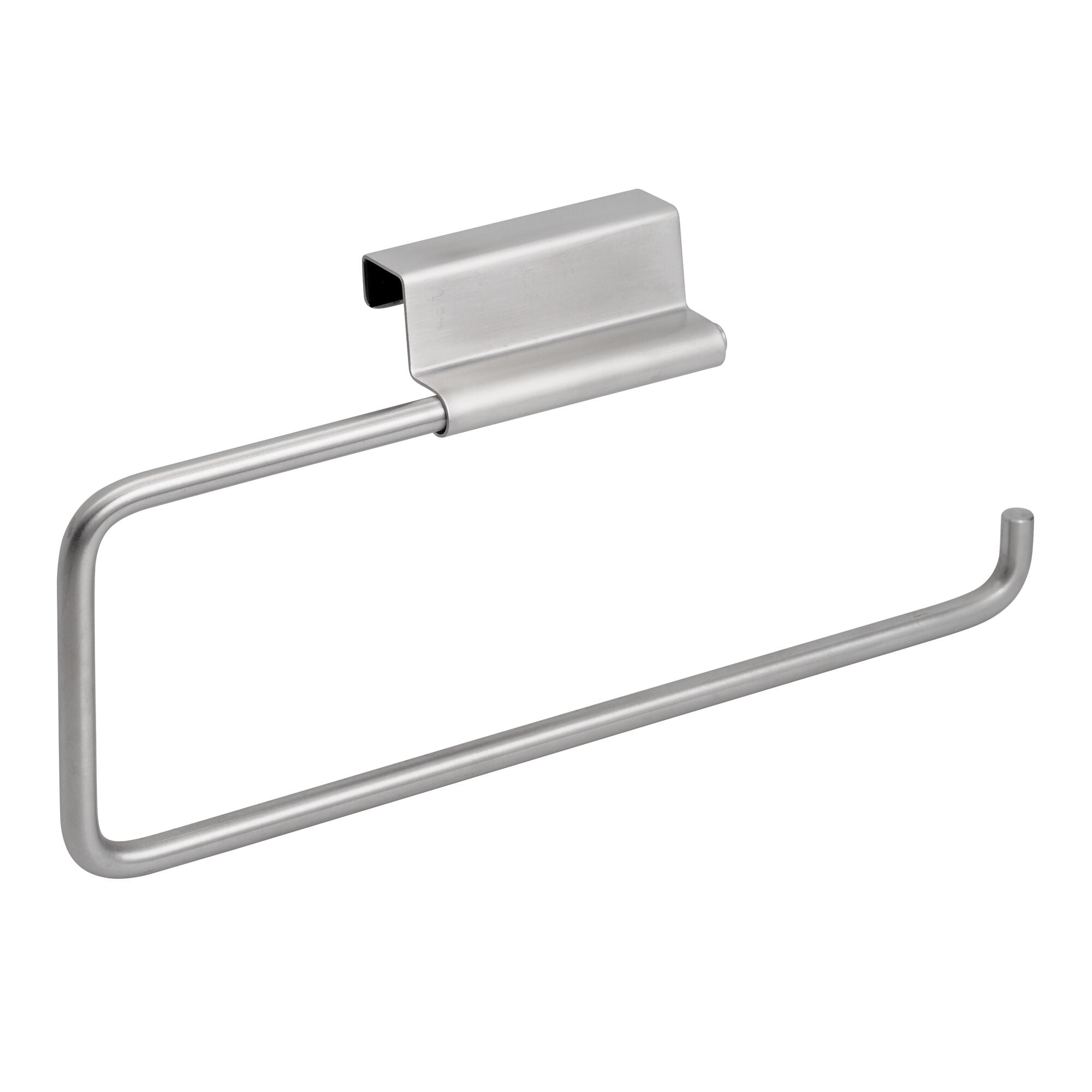 Stainless Steel Over-Cabinet Paper Towel Holder with Foam Backing