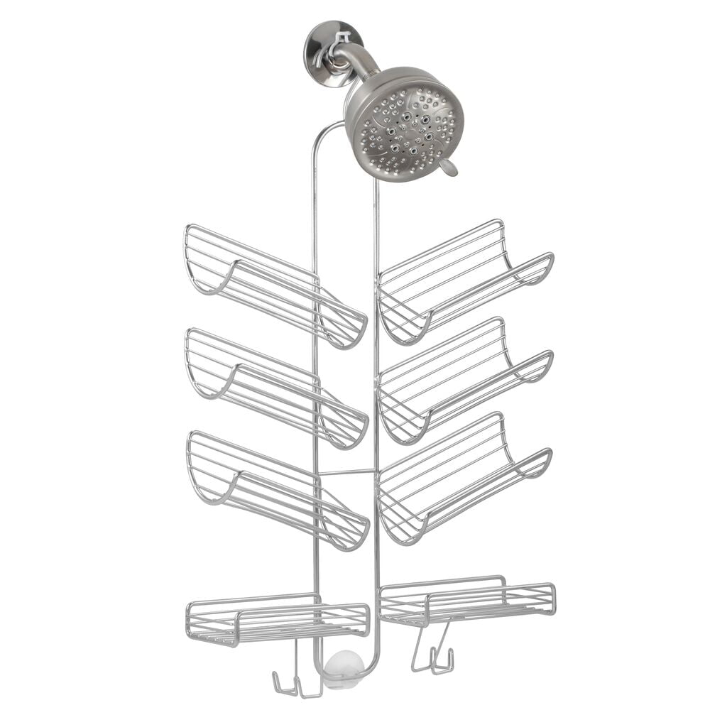 iDesign, Steel Handheld Hose Shower Caddy, Silver