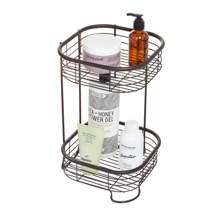 Interdesign Forma 2 Tier Shower Shelf- Square - Bronze