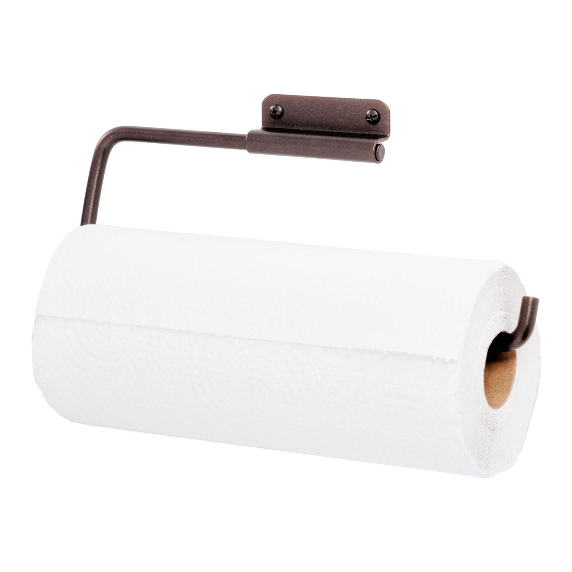 iDesign Swivel Paper Towel Holder for Kitchen, Wall Mount, Under Cabinet, Bronze - image 1 of 7