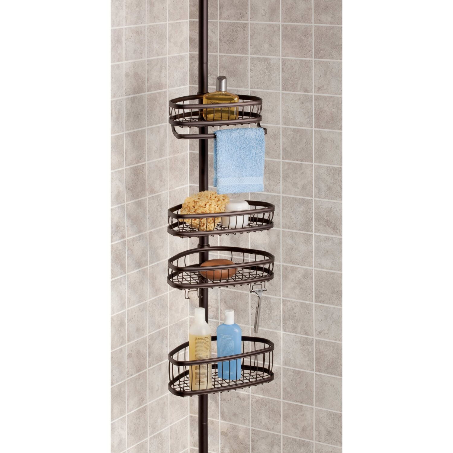 Bathroom Shower Caddy Bronze - Made By Design™  Shower caddy, Hanging shower  caddy, Made by design