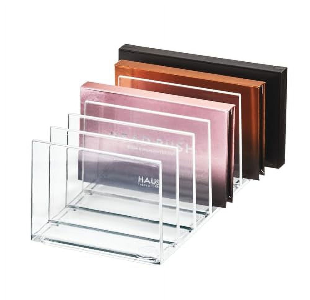 Clear Acrylic 7-Compartment Makeup Palette Organizer