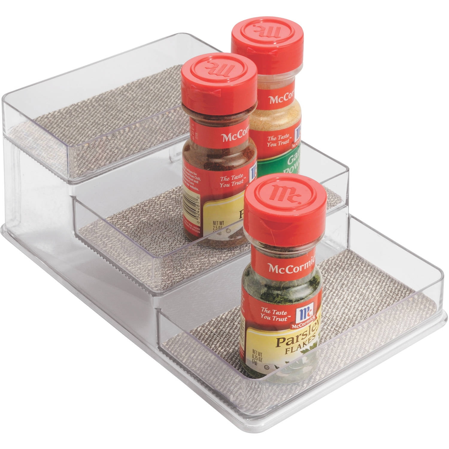 McCormick Gourmet Three Tier Wood 24 Piece Organic Spice Rack (Spices  Included, 3 Spice Rack Shelves, 24 Herbs & Spices)