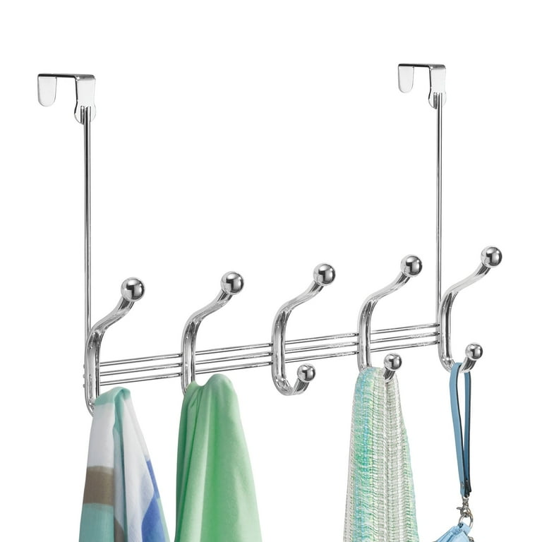 Silver door hooks hot sale