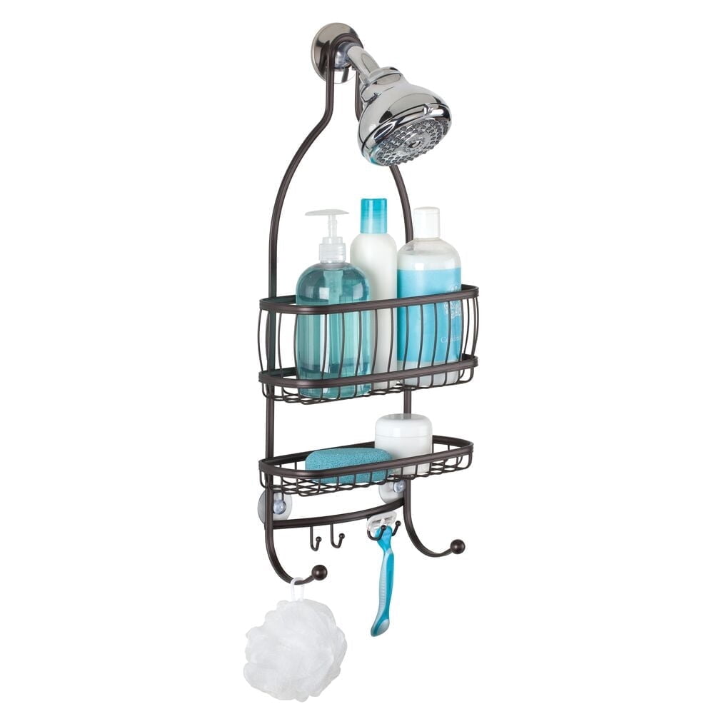 iDesign York Lyra Shower Caddy, Bronze