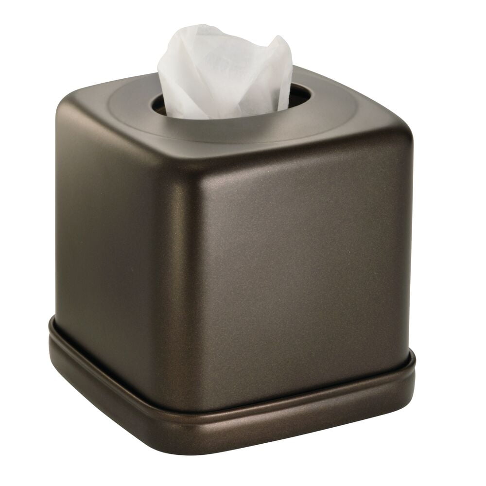 Bronze Metal Square Tissue Box Cover for Bathroom