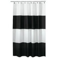 thumbnail image 1 of iDesign Zeno Fabric Shower Curtain, Standard 72" x 72", Black White, 1 of 7