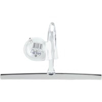 Clear Plastic and Stainless Steel 12-Inch Shower Squeegee with Suction Hook