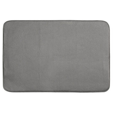 iDesign iDry Kitchen Mat Solid, X-Large, Gray
