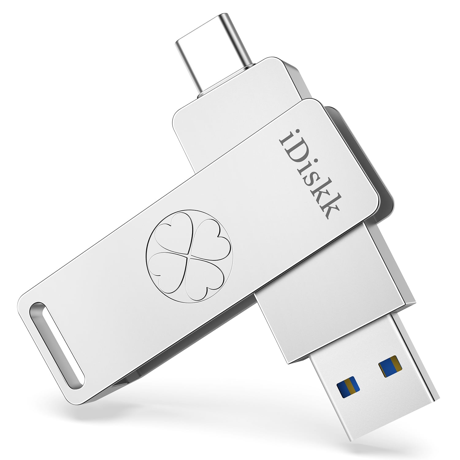 iDiskk 128GB Solid State USB Flash Drive USB3.2 Gen2 500MB/s High Speed Thumb Drive SSD USBC