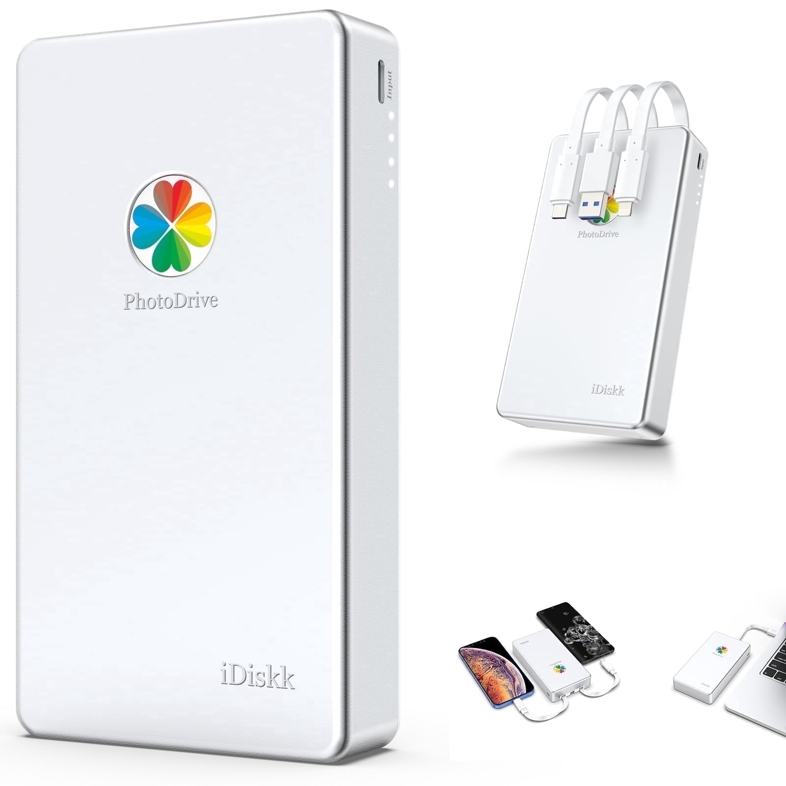 iDiskk 外付けハードディスク 2TB iDiskk 2TB Portable External Hard Drive, USB Backup Drive, Memory