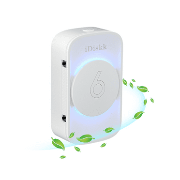 iDiskk Portable Plug-in Air Purifier Quiet for Bedroom Pet Toilet Kitchen and Office White